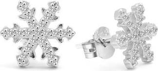 Beneto Charming silver earrings Snowflakes AGUP1596 (L)