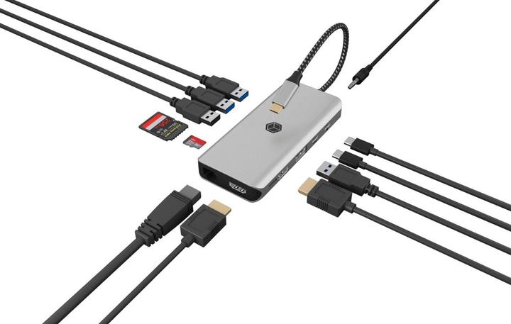 Produktbild Icy Box Dockingstation 12-in-1 USB Type-C (USB-C, 12 Ports)