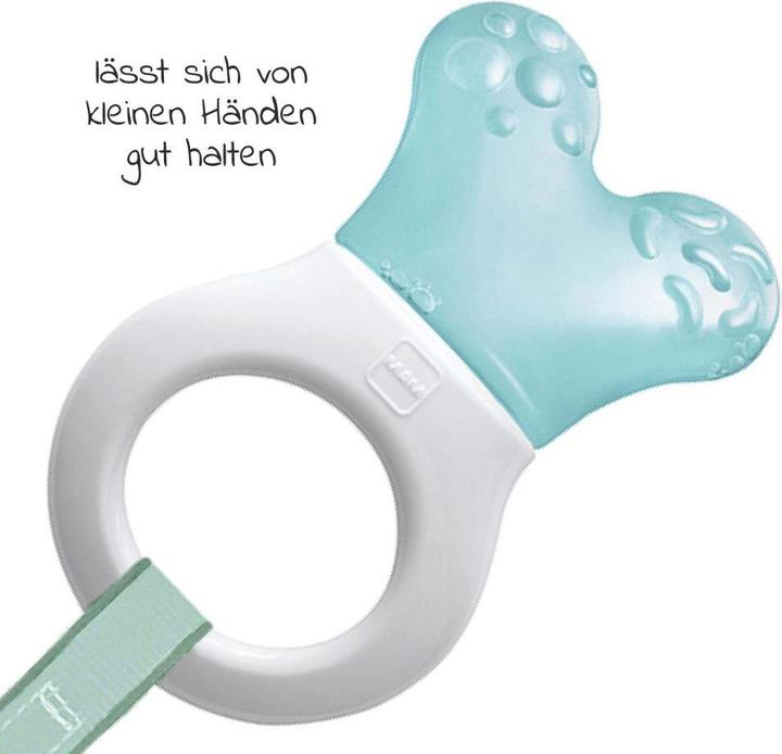 Produktbild MAM Kühlbeissring Mini Cooler & Clip boy 2+ M, mit Clip 1 Stk in türkis