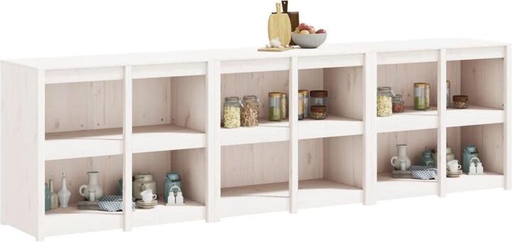 Produktbild VidaXL Outdoor-Küchenschränke 3 Stk. Weiss Massivholz