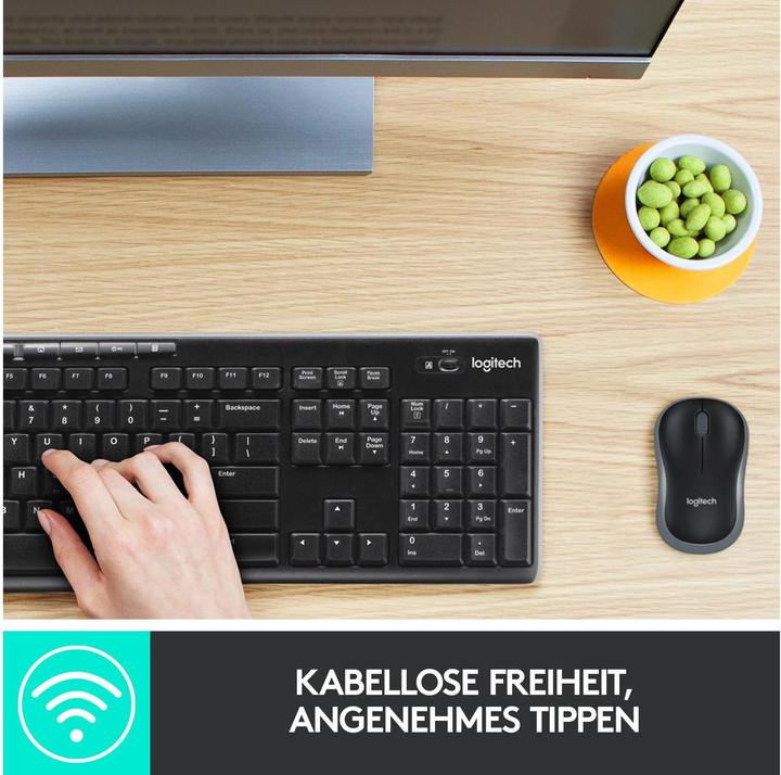 Produktbild Logitech Mk270 (Eng. Int., Kabellos)