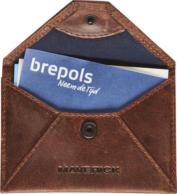 Actual product image Maverick The Original Leder-Visitenkartenetuis, braun