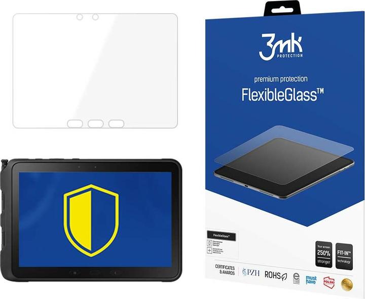 3MK Schutzfolie Hybridglas FlexibleGlass Samsung Galaxy Rockukas activus 4 Pro (1 Stück, Galaxy Tab Active 4 Pro)