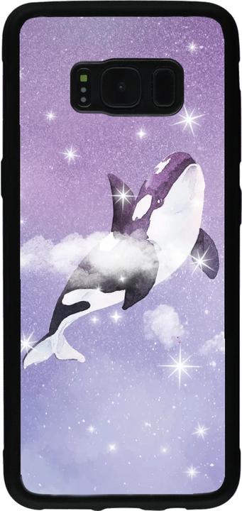 Produktbild PhoneLook Hülle Silikon schwarz Whale in sparking stars (Samsung Galaxy S8)