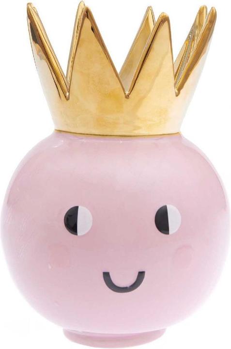 Rico Design Ceramic vase crown, pink.700246