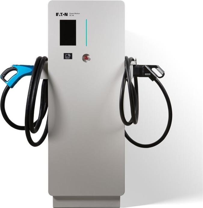 Eaton Motion DC 66 EV charging station Online CCS 2 and CHAdeMO connectors RJ45 communication (Type 2, 66 kW, 96 A)