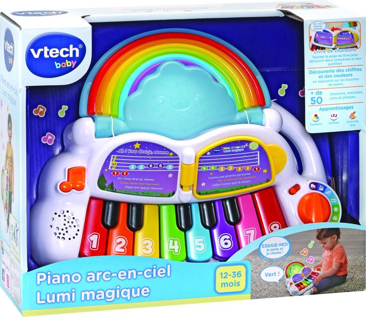 Actual product image VTech Music toy Piano arc en ciel Lumi magique (French)