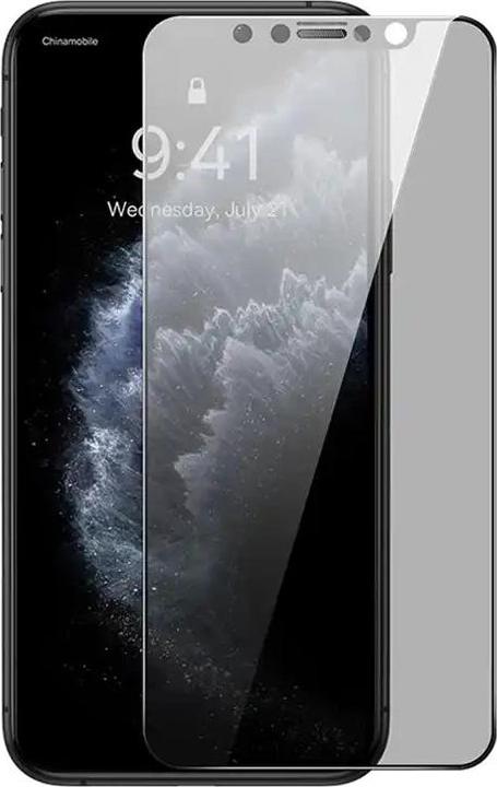 Image du produit Baseus 0.3mm Full-Coverage Privacy Protection Crystal Tempered Glass Screen Protector with Dust Filter for (1 pièce(s), Apple iPhone XS Max)