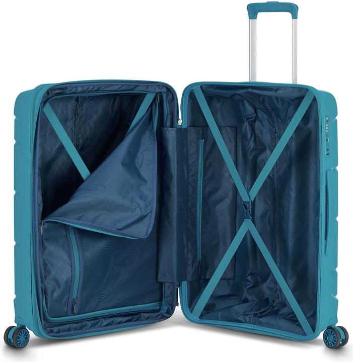 Actual product image Modo by Roncato Starlight 3.0 4 Rollen Kofferset 2-teilig mit Dehnfalte (112 l)