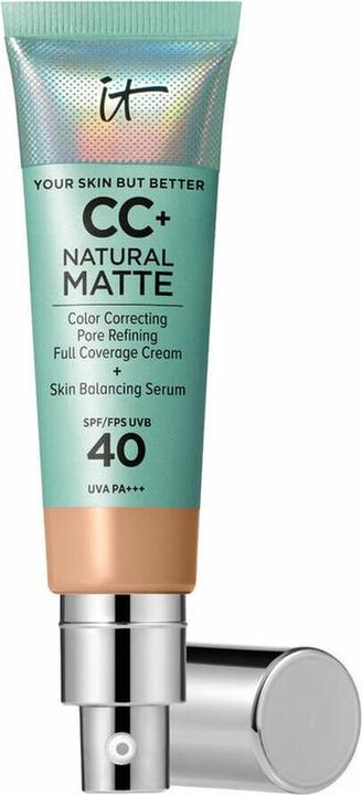 Actual product image It Cosmetics Cc Natural Matte Cream Makeup Spf 40 Neutral Medium 32ml (Neutral Medium)