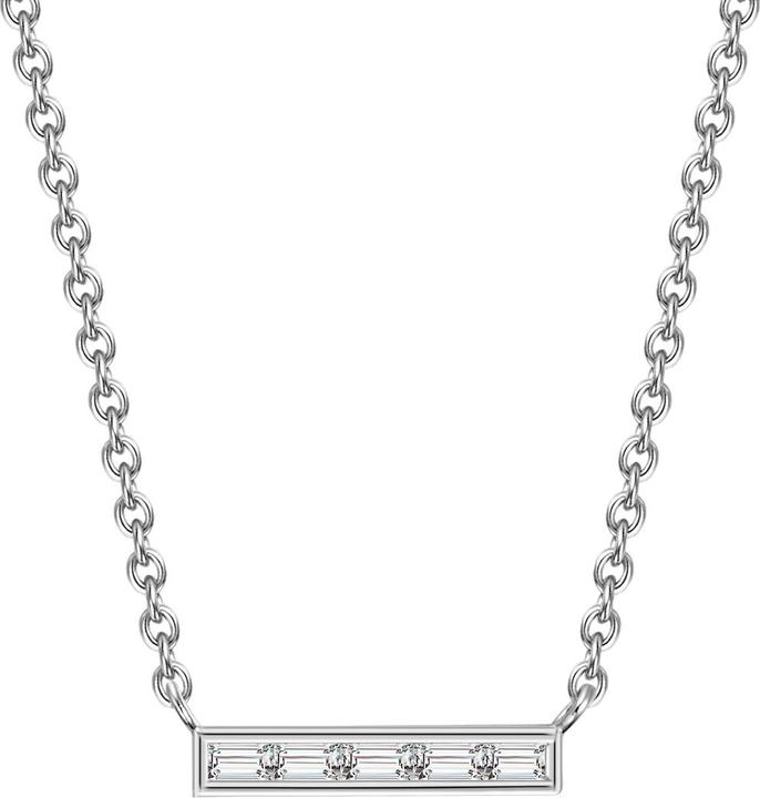 Glanzstücke München Damen Sterling Silber Zirkonia silber 40,0 cm Basiskette + 5,0 cm Verlängerung - 30032 (Sterling Silber, 40 - 45 cm)