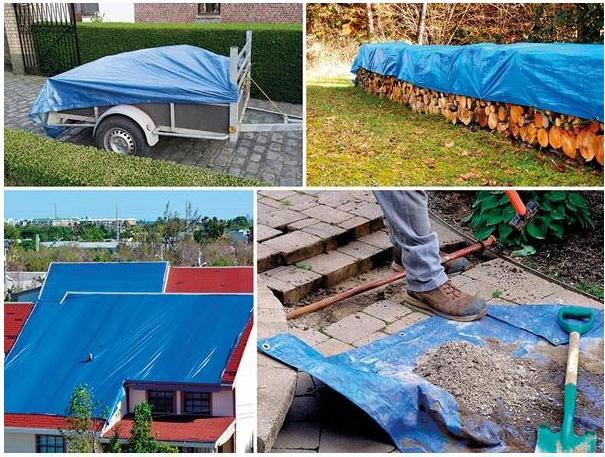 Produktbild Garden Lights Abdeckplane - Blau/Schwarz - Ultrastark - 5 x 8 m (5 x 8 m)