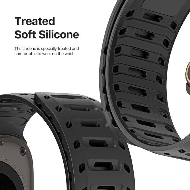 Produktbild Dux Ducis CS Armband (49 mm, 45 mm, 46 mm, 44 mm, 42 mm, Magneten, Silikon, Aluminium)