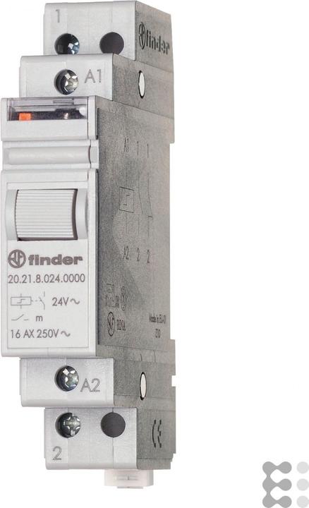 Produktbild Finder Stromstoss-Schalter Hutschiene 1 St. 20.21.8.012.4000 1 Schliesser 12 V/AC 16 A 4000 VA