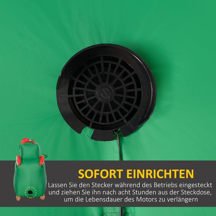Produktbild Swisshandel24 Aufblasbar Weihnachtsdeko, 2,1 m Weihnachtsmann mit Schlitten & Rentier