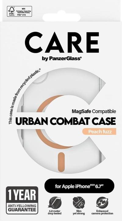Image du produit PanzerGlass CARE Flagship Case Urban Combat w. Peachy MagSafe iPhone '24 6,7 (Apple iPhone 16 Plus)