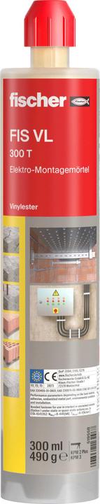 Fischer Elektro-Montagemörtel FIS VL 300 T (200 g, 300 ml)