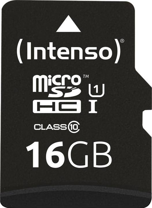 Actual product image Intenso UHS-I Premium (16 GB, microSDHC, U1, UHS-I)