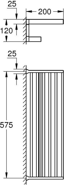Produktbild Grohe Selection Cube Multi-Badetuchhalter