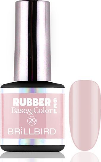 BrillBird Rubber Gel Base&Coral #29 8ml (Gel-Effekt Nagellack)