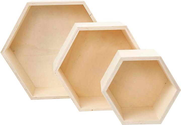 Image du produit Creativ Company Etagère murale en bois Hexagonal