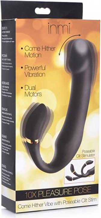 Produktbild Shots 10X Pleasure Silicone Vibrator with Clit Stimulator