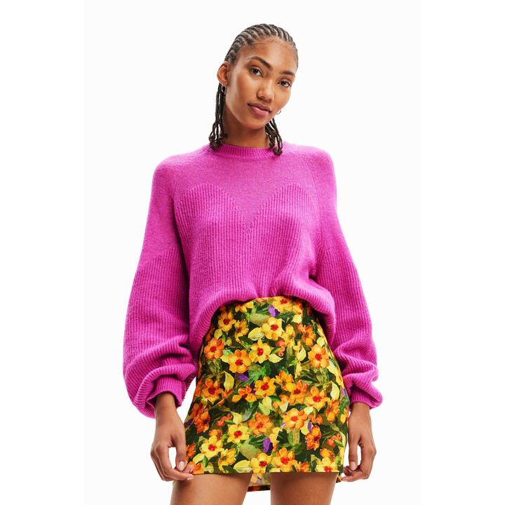 Image du produit Desigual Pull uni transparences femme (L)