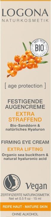 Actual product image Logona age protection eye cream firming cream (Crème, 15 ml, Day)