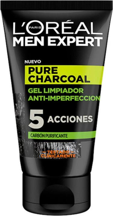 L'Oréal Paris L'Oreal Paris Men Expert Pure Charcoal Gel Limpiador 100 ml (Schaum, 100 ml)