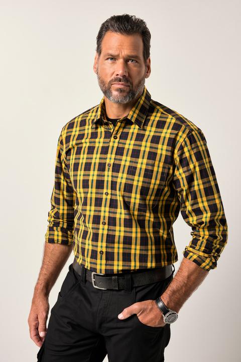 Produktbild JP1880 Karohemd, Langarm, Kentkragen, Modern Fit (5XL)