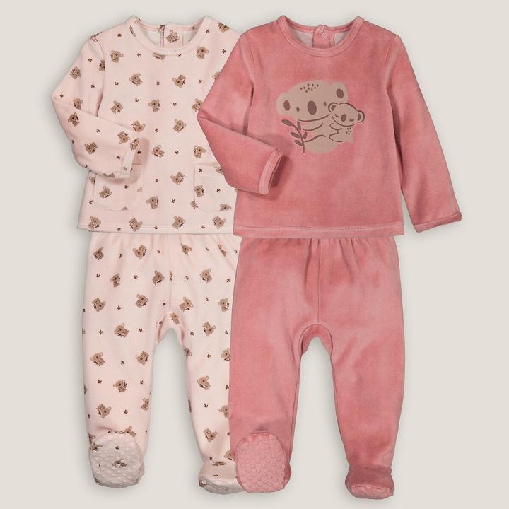 Produktbild La Redoute Collections 2er-Pack Samt-Pyjamas (86)