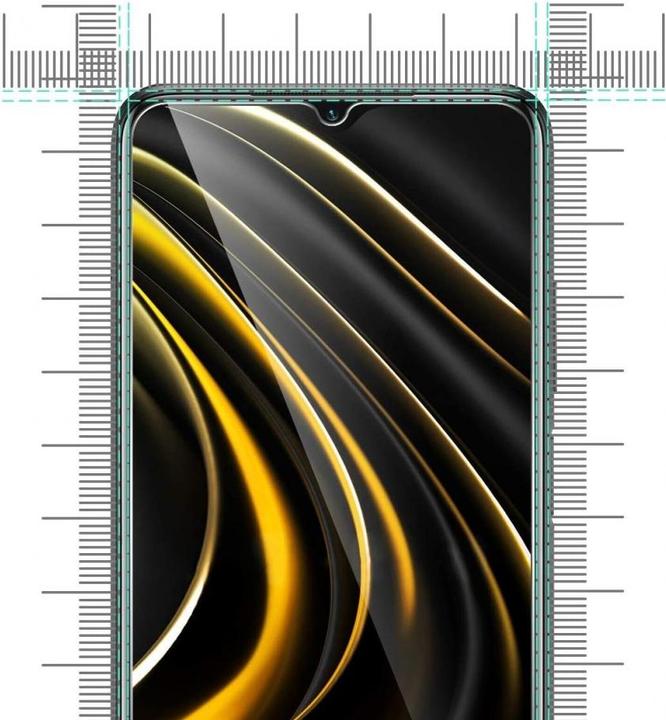 Produktbild Screenguard Xiaomi Poco M3 Panzerglas Schutzfolie Case Friendly Design (1 Stück, Xiaomi Poco M3)