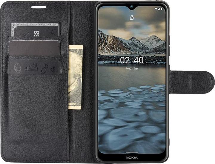 Actual product image Cover-Discount Nokia 2.4 - Leather case cover black (Nokia 2)