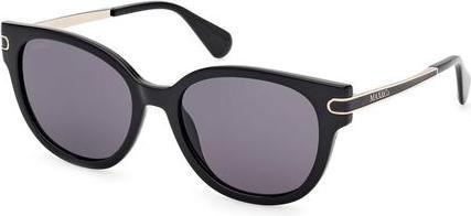 Actual product image Latetobed Max & Co Mo0121 01A Shiny Black Women's Sunglasses 55/18/140