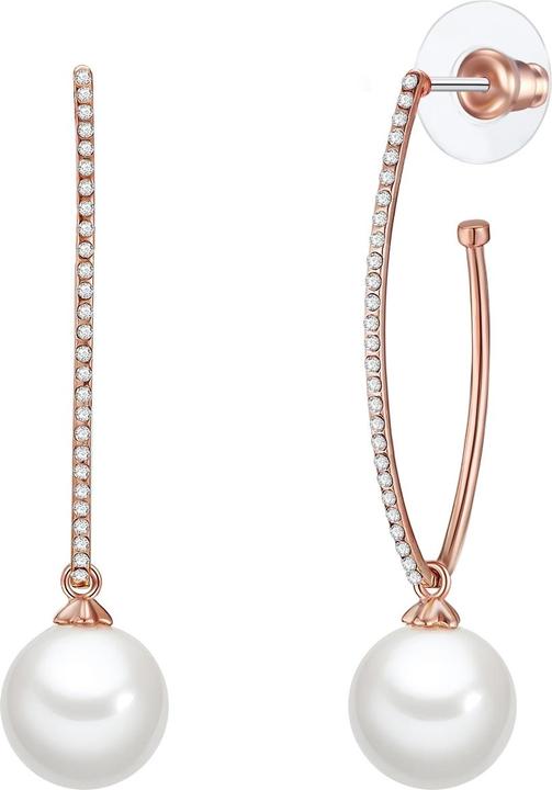 Lulu & Jane Damen Messing Crystal Muschelkernperle roségold - 29261 (Messing)