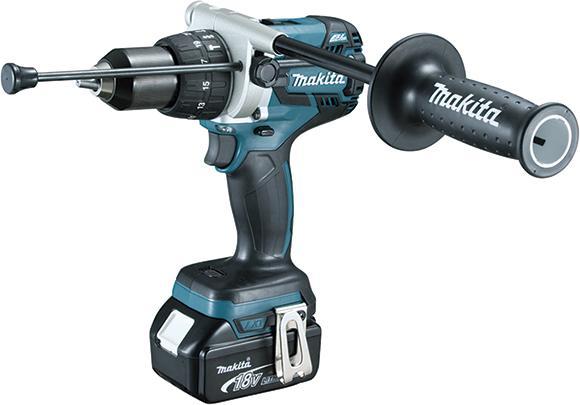 Image du produit Makita Perceuse-visseuse à percussion sans fil DHP458RTJ (Fonctionnement sur batterie)