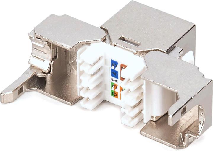Produktbild Digitus CAT6A Kurz Keystone Jack, geschirmt, werkzeugfreie Montage (Keystone Modul)