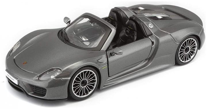 Actual product image Bburago Porsche 918 Spyder 1:24 Grey