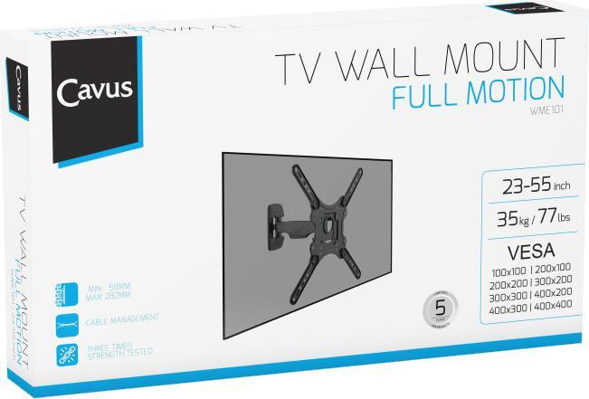 Produktbild Cavus WME101, Wandhalterung einarmig 23"- 55" (Wand, 55", 35 kg)
