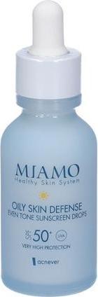 Immagine prodotto Miamo Siero per la difesa della pelle grassa Gocce di protezione solare a tono uniforme 30ml Spf50 (Crema solare viso, SPF 50, 30 ml)