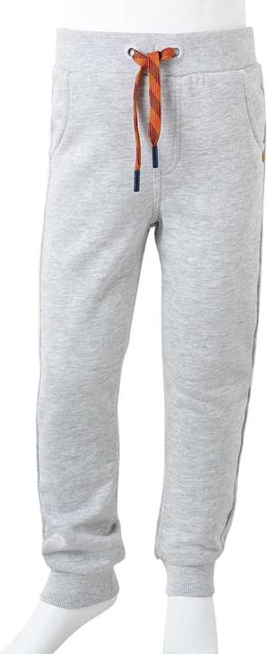 VidaXL Kinder-Trainingshose Grau Melange 128,Material: 92 (128)