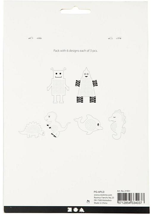 Produktbild Creativ Company Borduurfiguren Dieren en Robots, 18dlg.