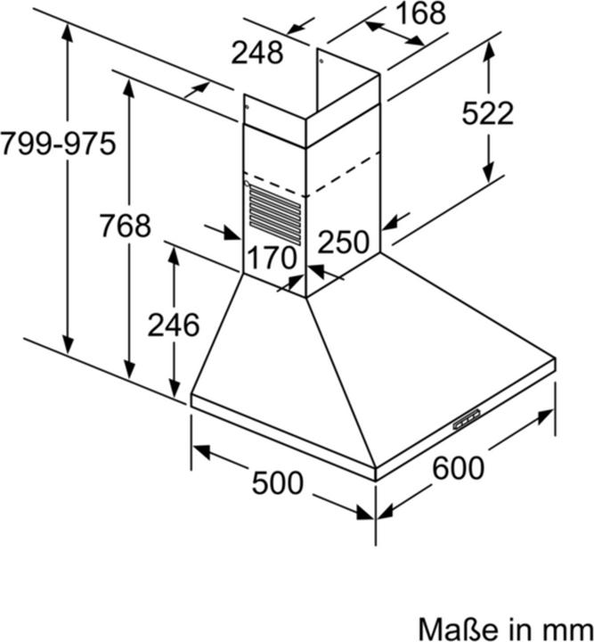 Actual product image Bosch Hausgeräte DWP66BC50 (Wall hood)