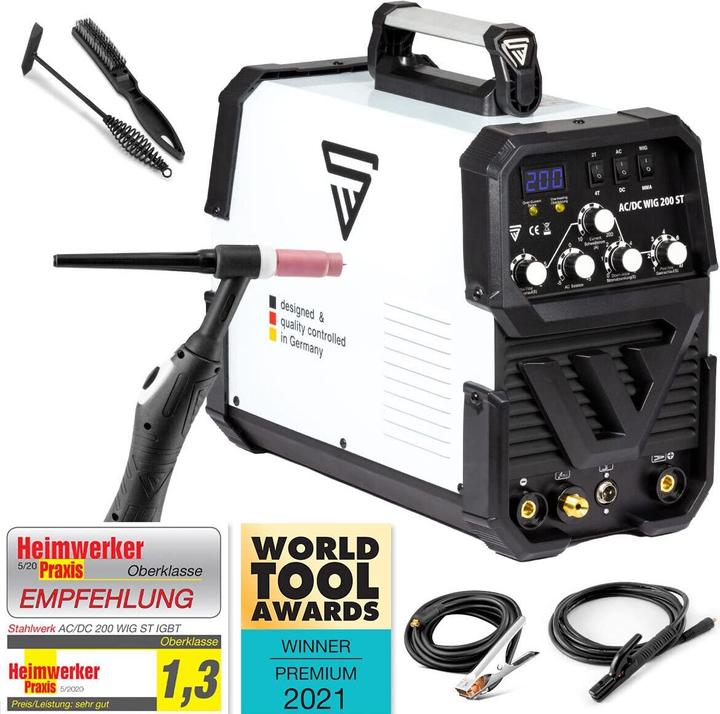 Produktbild Stahlwerk Kombi Schweissgerät AC/DC WIG 200 ST IGBT 200 Ampere