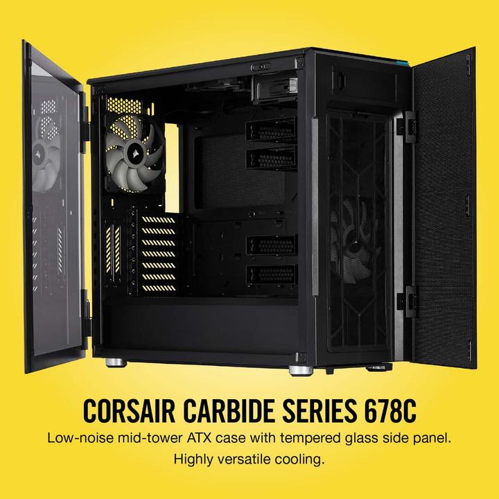 Actual product image Corsair Carbide 678C (ATX, mATX, Mini-ITX, E-ATX)