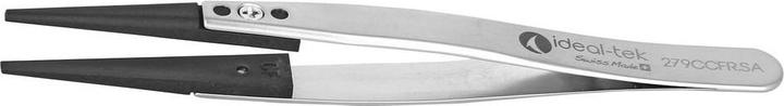 Actual product image Ideal Tek Tweezers ESD / Replaceable tip Carbon fibre Straight / Thick / Square 115mm