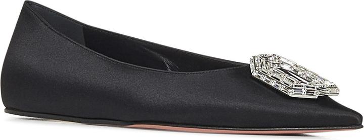 Actual product image Amina Muaddi Flat Shoes Black (39)