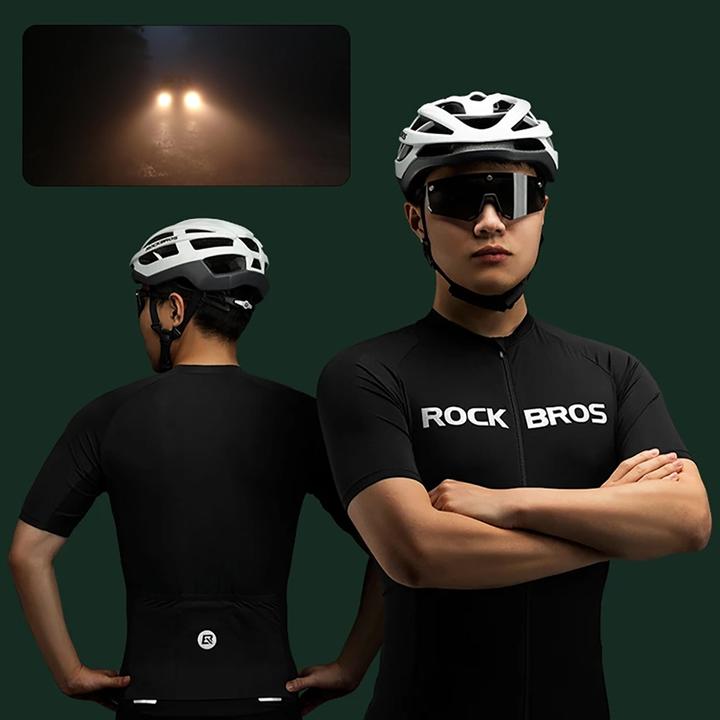 Image du produit Rockbros 15120002004 maillot cycliste XL à manches courtes - noir (XL)
