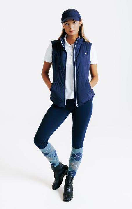 Image du produit Fouganza Doudoune équitation sans manches zip rose doré Femme - 500 marine zip lila (S)