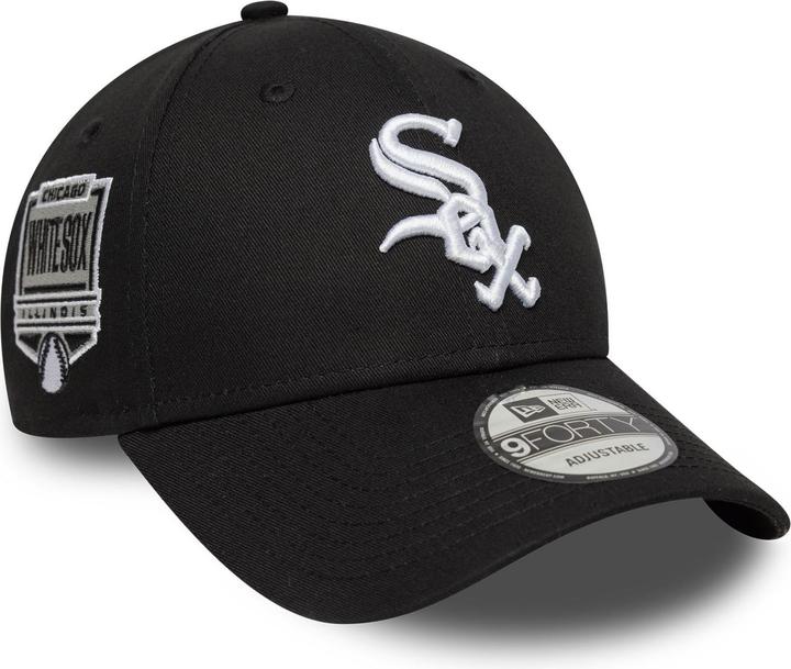 New Era 9Forty Strapback Cap - Side Patch Chicago White Sox (One Size)